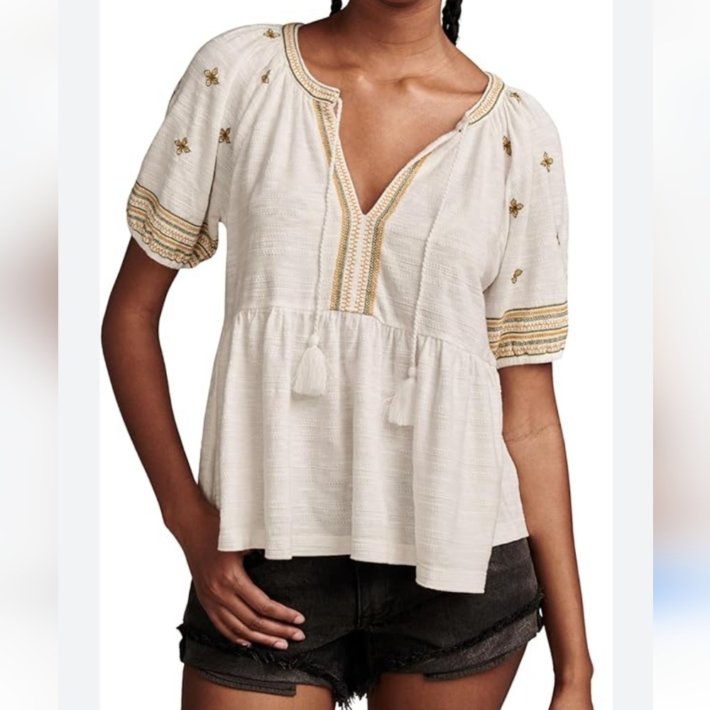 Embroidered White Blouse